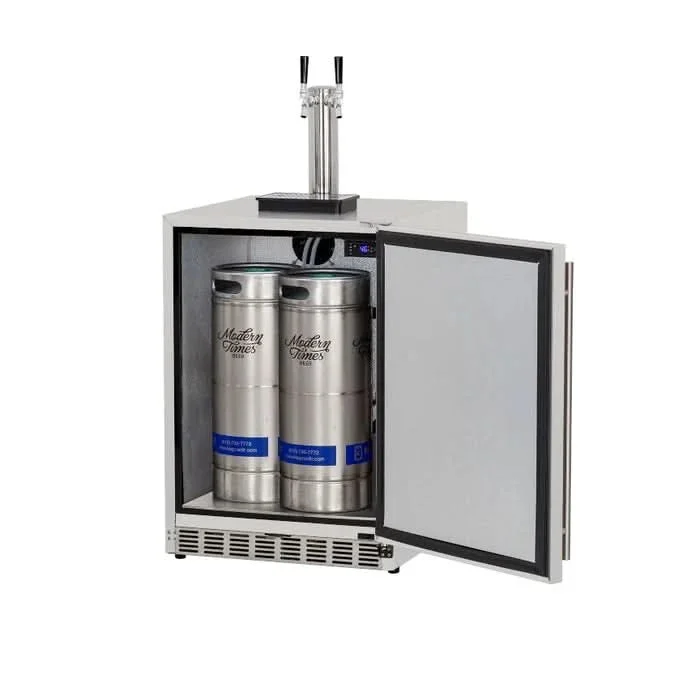 TrueFlame 24" 6.6C Deluxe Outdoor Rated Kegerator - No Tap- AMD-RFR-24DK - image 5