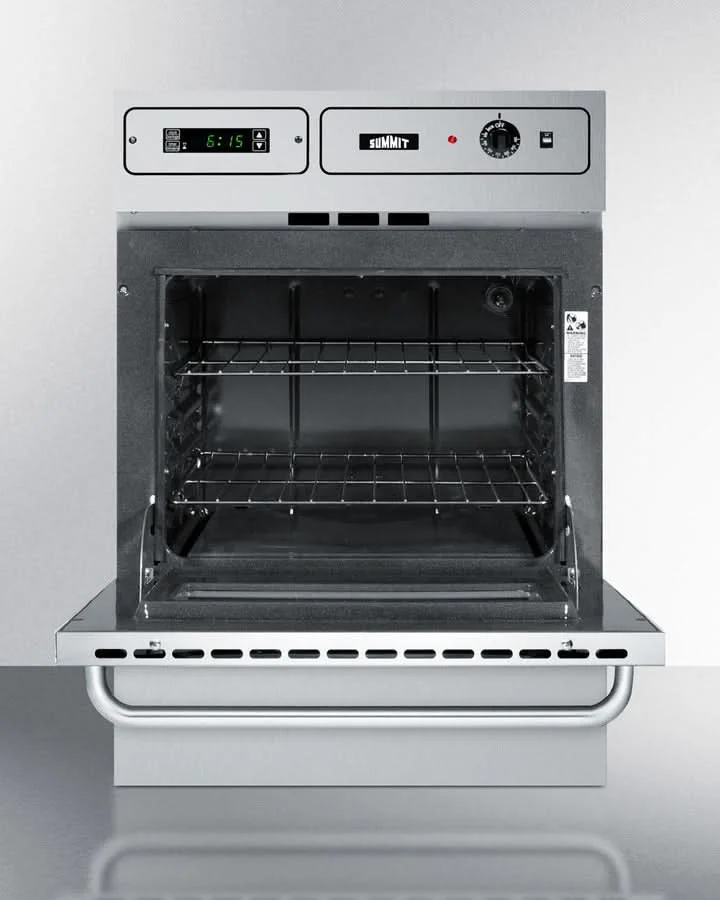 Summit 24 Wide Gas Wall Oven Stainless Steel - TTM7882BKW - image 5