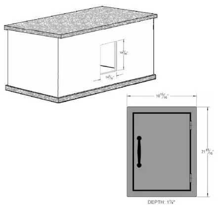Sole Gourmet 20"x14" Vertical Door - VD20X14 - image 2