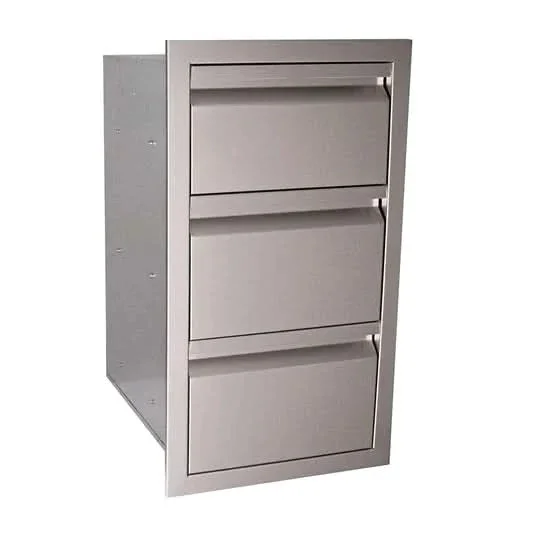RCS Valiant Stainless Triple Drawer Fully Enclosed - VTD3 - image 3
