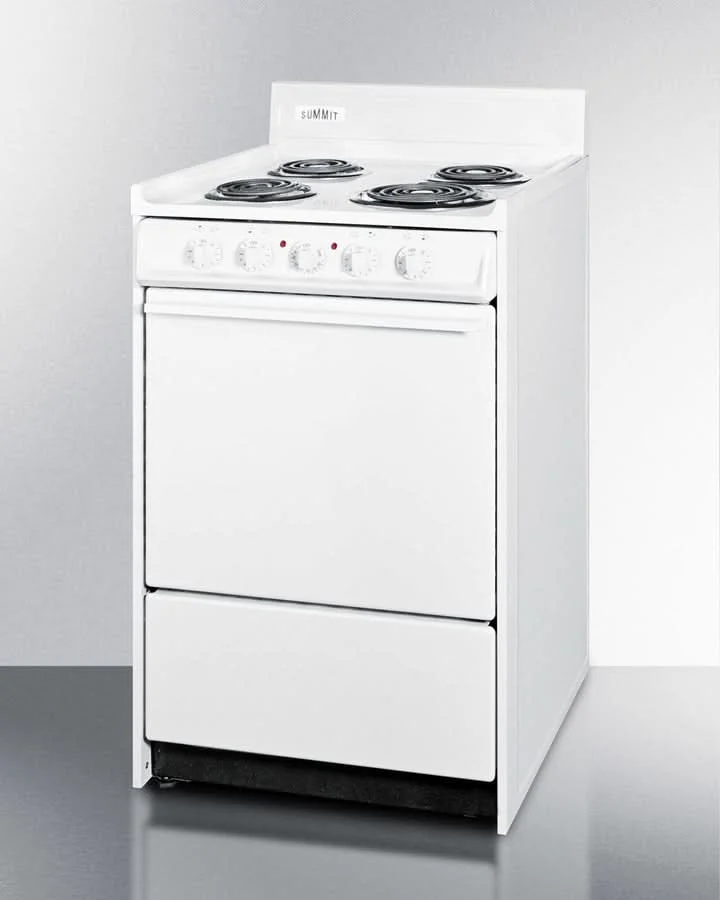 Summit 24 Electric Range with Manual Clean Oven White - WEM110 - image 3