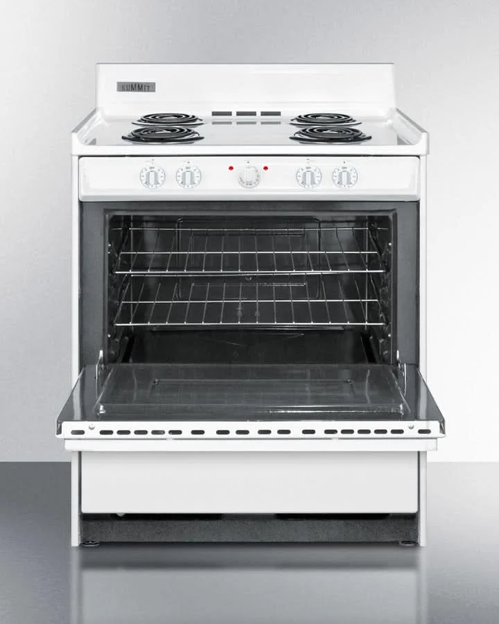 Summit 24 Apartment-Sized Electric Range with Coil Elements White - WEM210 - image 2