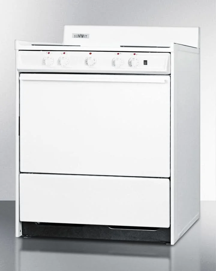 Summit 24 Electric Range with 4 Coil Elements and Oven Storage White - WEM2171Q - image 2