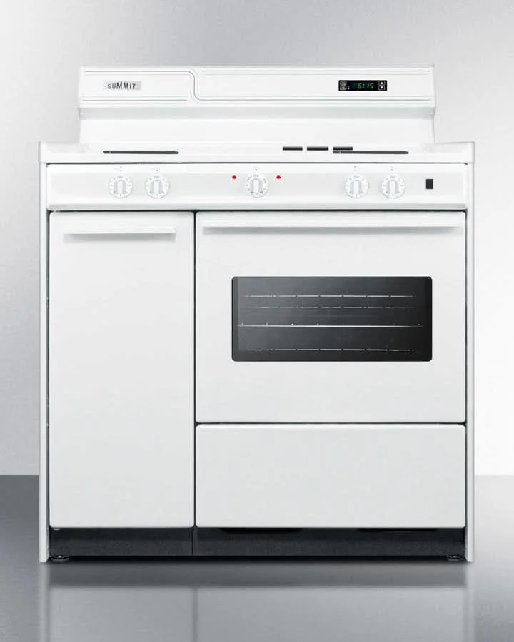 Summit 30 Electric Range with 4 Coil Elements and Storage Compartment White - WEM430KW
