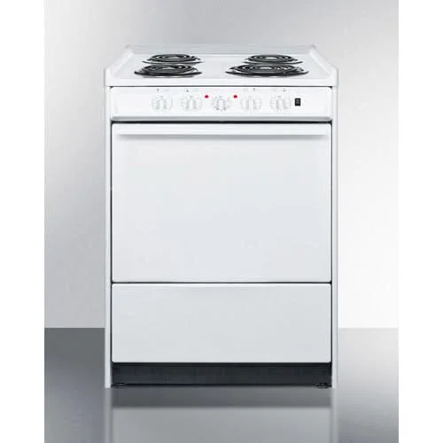 Summit 24 Electric Range with Waist-High Broiler and Adjustable Racks White - WEM610R - image 4