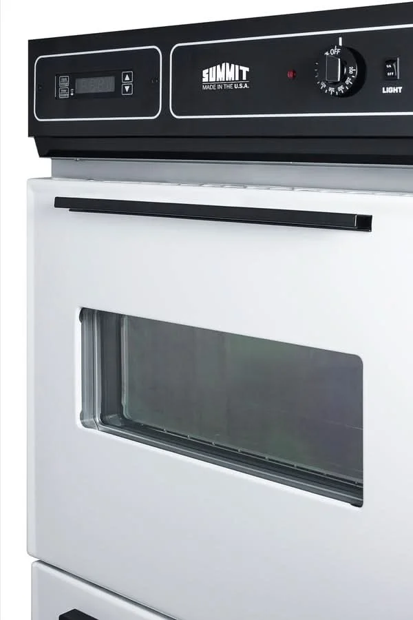 Summit 24 Wide Electric Wall Oven, 115V White - WEM715KW - image 2