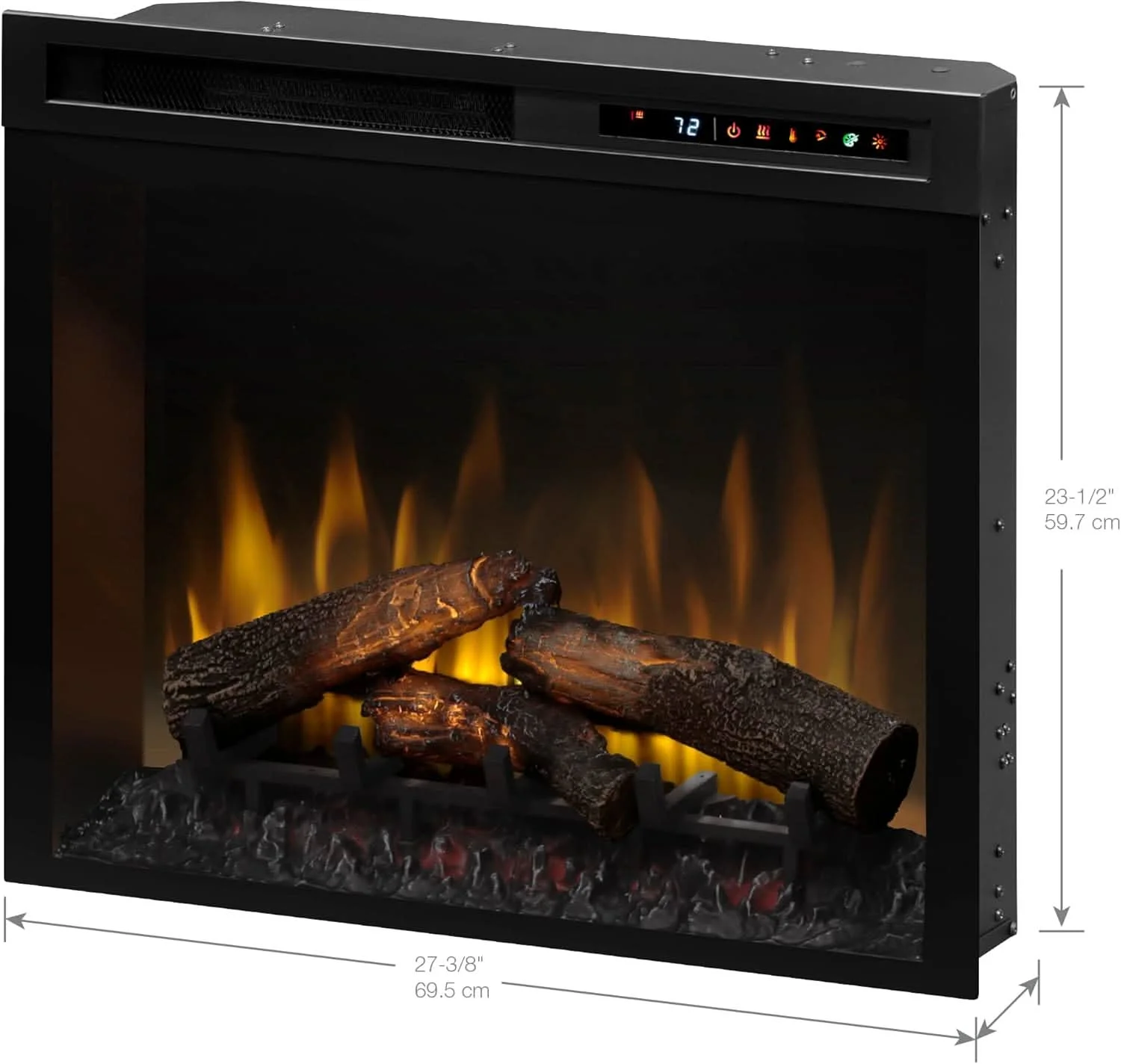 Dimplex Multi-Fire XHD 28-inch Plug-in Electric Firebox with Realogs- XHD28L - image 3