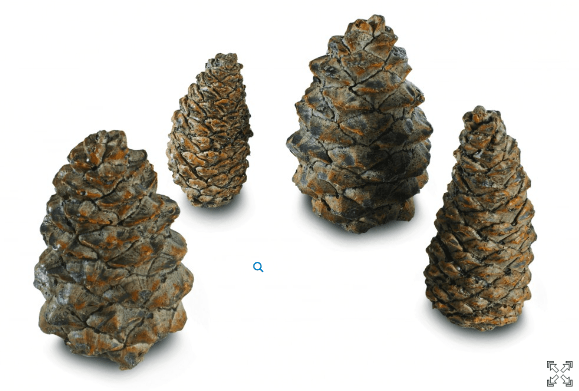 Peterson Gas Logs -PINE CONES FOR GAS LOGS 4PK ASSTD SIZES - PC4