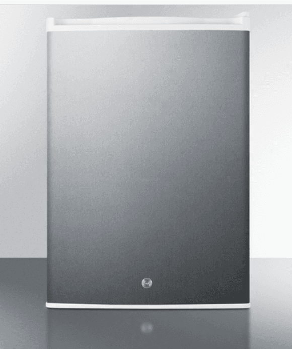 Summit Commercial - Freestanding 17 Compact All-Refrigerator in stainless steel with digital thermostat - FF31L7SS