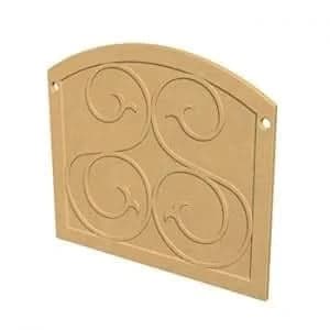 American Fyre Designs GFRC Square Protector Plate, Black Lava- 8200-BA