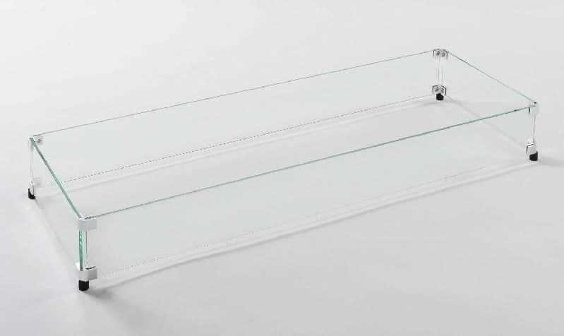 American Fyre Designs Rectangular Glass Wind Guard- 8204-WG