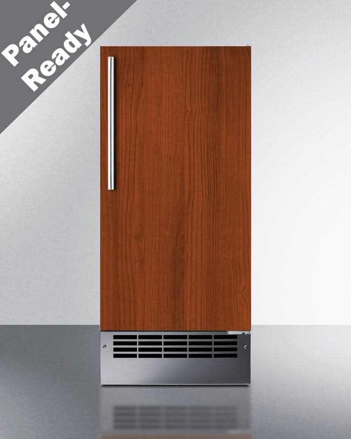 Summit 15 Wide 25 lb. Drain-Free Icemaker (Panel Not Included) - BIM26H34IF