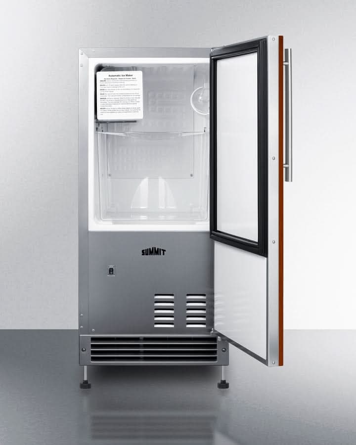 Summit 15 Wide 25 lb. Drain-Free Icemaker (Panel Not Included) - BIM26H34IF - image 7
