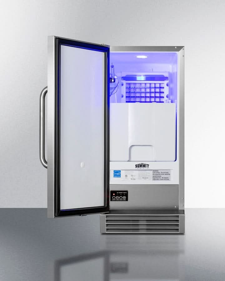 Summit 50 lb. ADA Compliant Commercial Icemaker in Stainless Steel 14.75 - BIM44GCSSADA - image 2