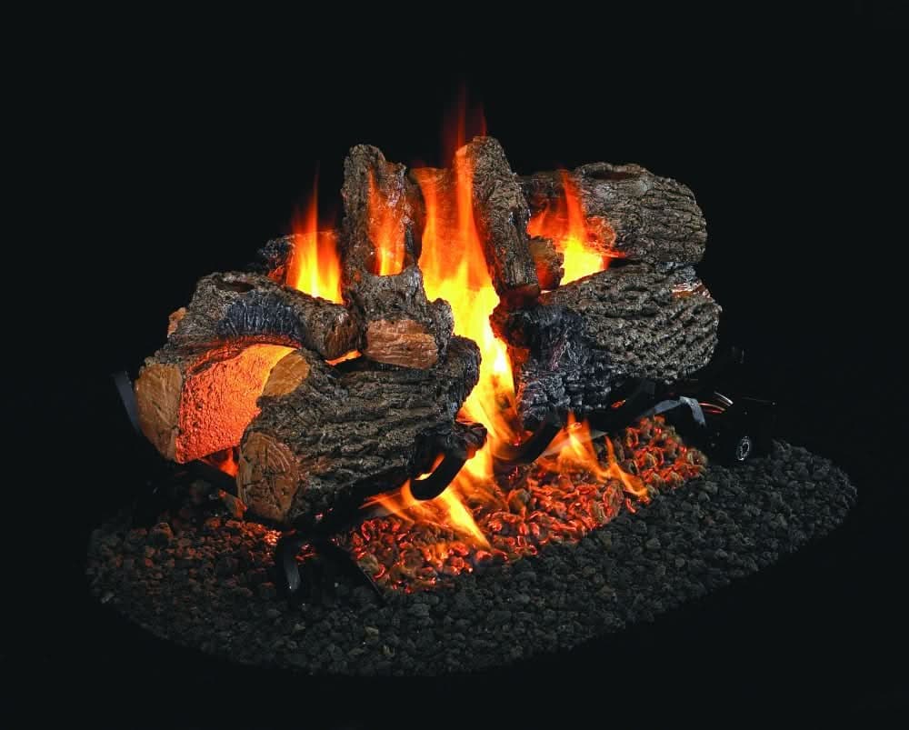 Peterson Gas Logs Charred Oak See Thru 24" Logs - CHD224