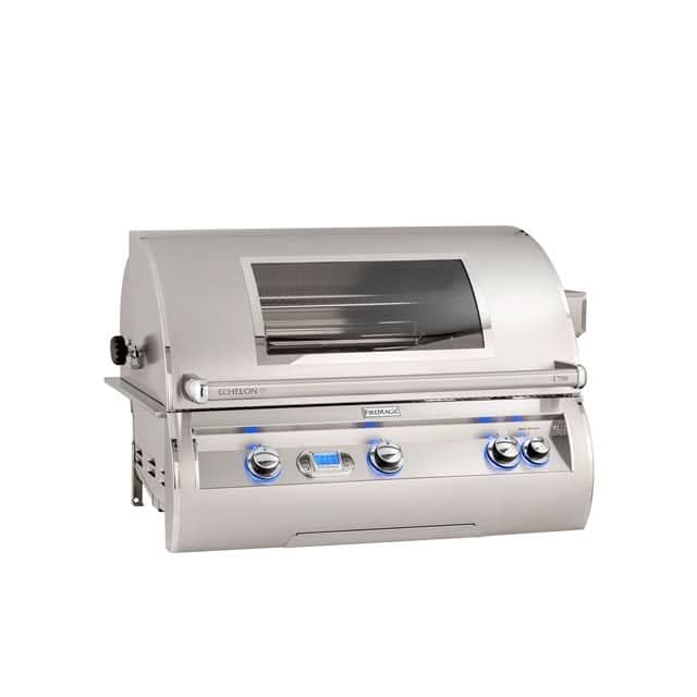 Fire Magic Echelon Diamond E790I - 36-Inch 3-Burner Built-In Grill with Magic View Window, Rotisserie and Digital Thermometer - Natural Gas - E790I-8E1N-W