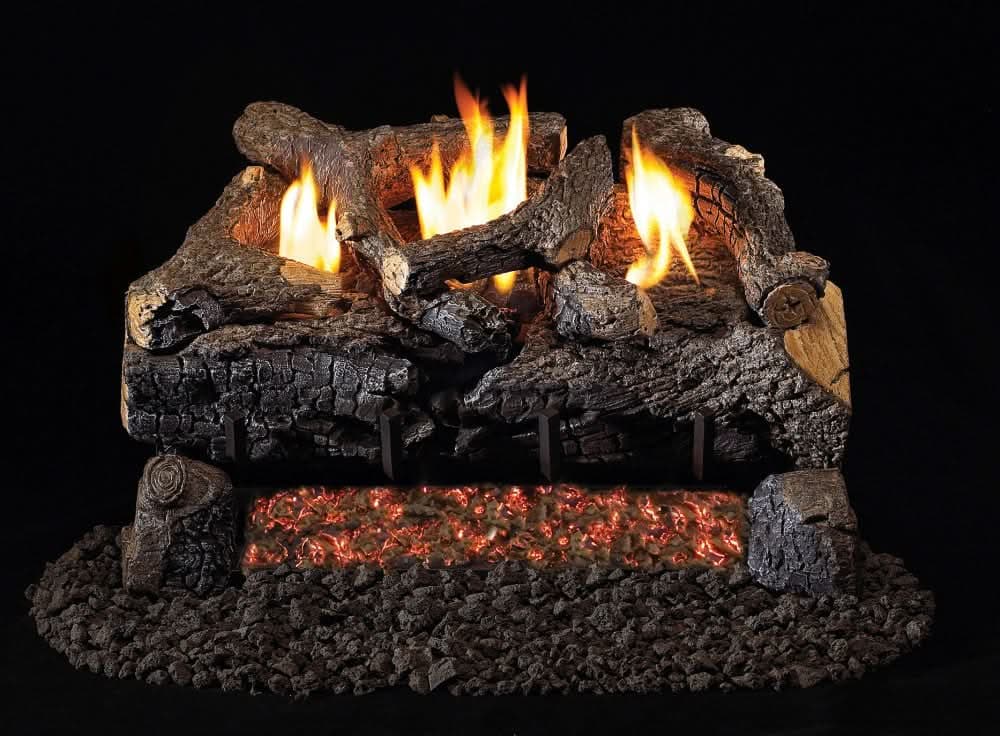 Peterson Gas Logs Evening Fyre Charred Logs - ECV24