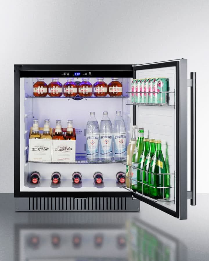 Summit 27-Inch Wide Built-In One Door All-Refrigerator, ADA Compliant - FF27BSSADA - image 5