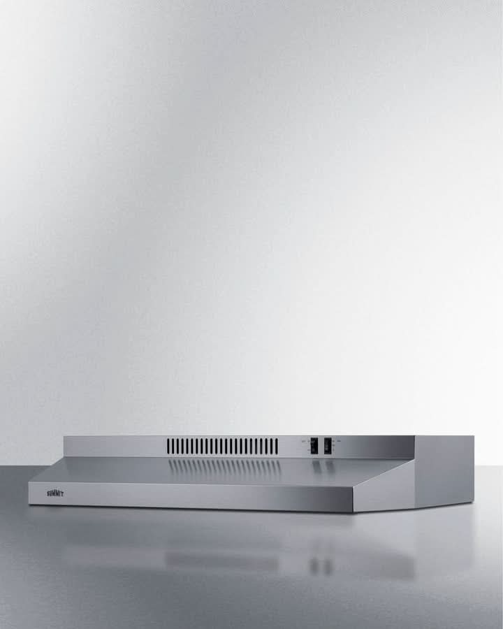 Summit 30 Under Cabinet Convertible Range Hood, ADA Compliant Stainless Steel - H30RSSADA