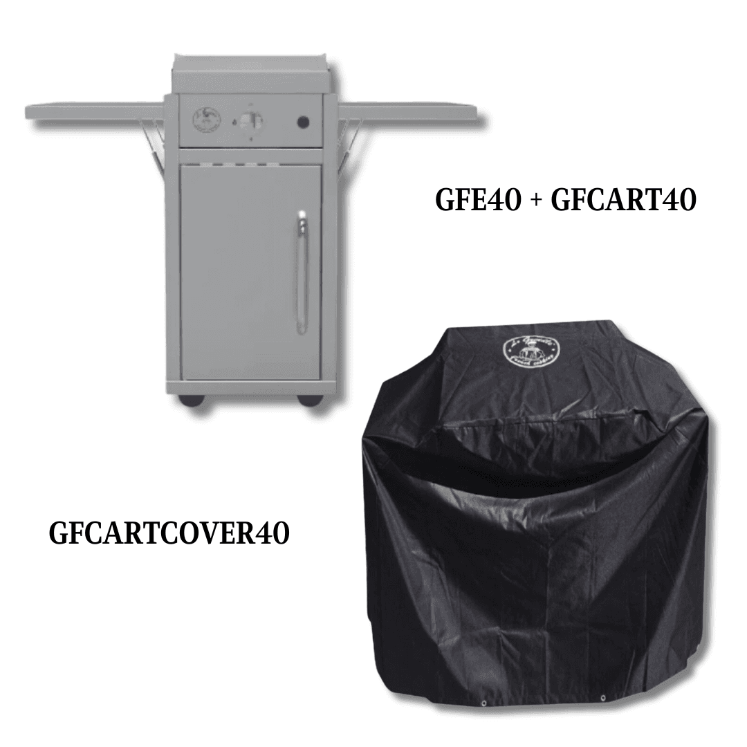 Le Griddle Wee - 16-Inch 1-Burner Freestanding Griddle LP with Cover - LG-GFE40LPCartandCover