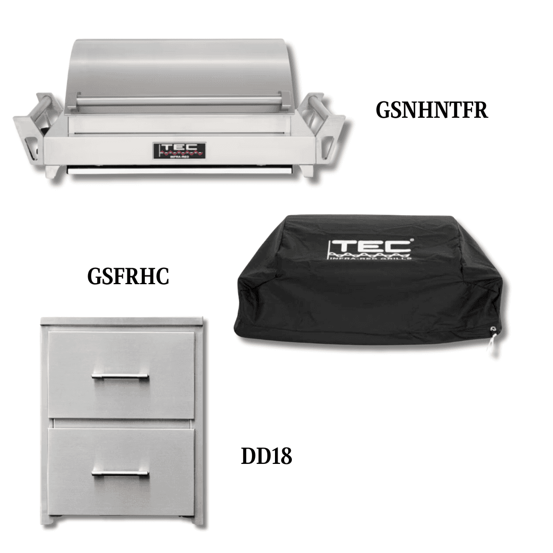 TEC GSNHNTFR Natural Gas with Cover and Double Access Drawers - PCKG1-GSNHNTFR