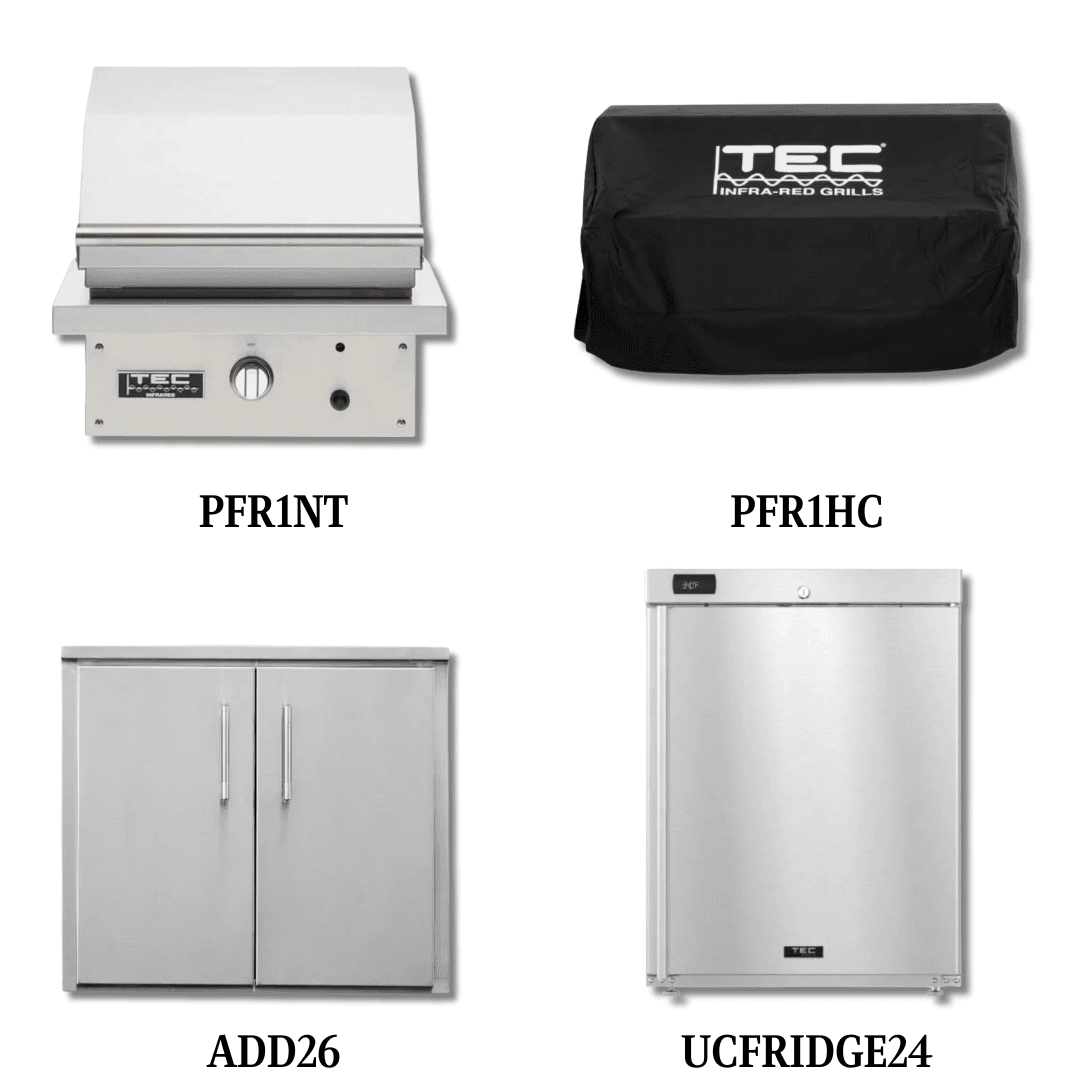 TEC PFR1NT Natural Gas with Cover, and Double Access Door and Refrigeration - PCKG2-PFR1NT