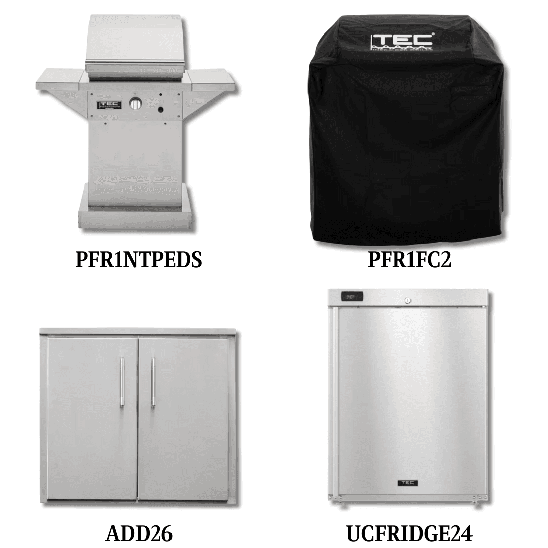 TEC PFR1NTPEDS Natural Gas with Cover, and Double Access Door and Refrigeration - PCKG2-PFR1NTPEDS