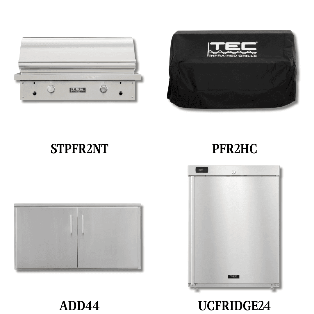 TEC STPFR2NT Natural Gas with Cover and Double Access Door and Refrigeration - PCKG2-STPFR2NT