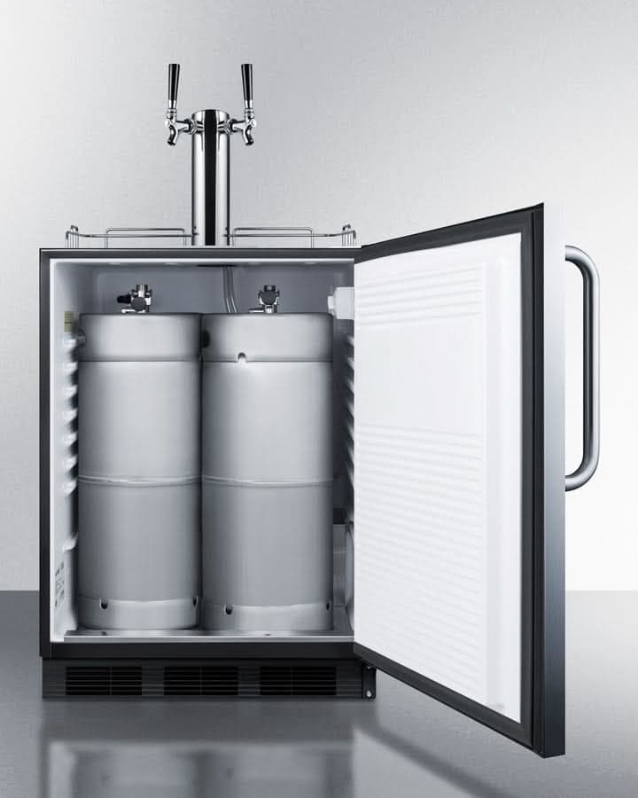 Summit 24 Wide Outdoor Wine Kegerator, ADA Compliant - SBC54OSBIADAWKDTWIN - image 4