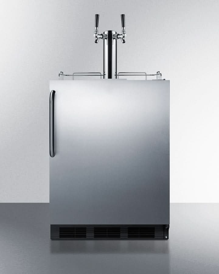 Summit 24 Wide Outdoor Wine Kegerator, ADA Compliant - SBC54OSBIADAWKDTWIN - image 2