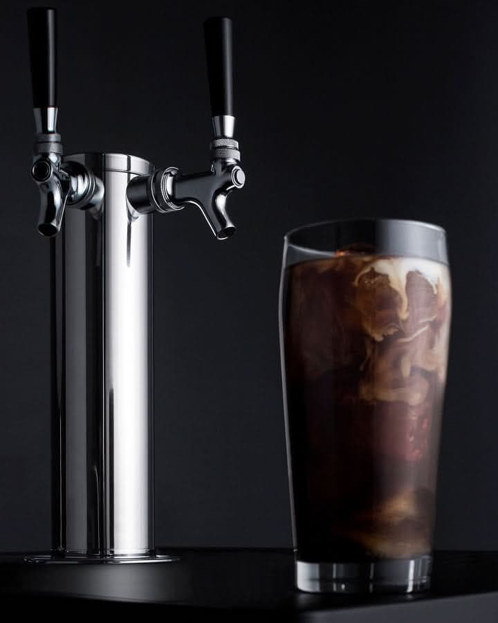 Summit 24 Wide Built-In Cold Brew Coffee Kegerator (Panel Not Included) - SBC682PNRCFTWIN
