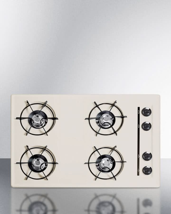 Summit 30 Wide 4 Burner Gas Cooktop Bisque - SNL05P
