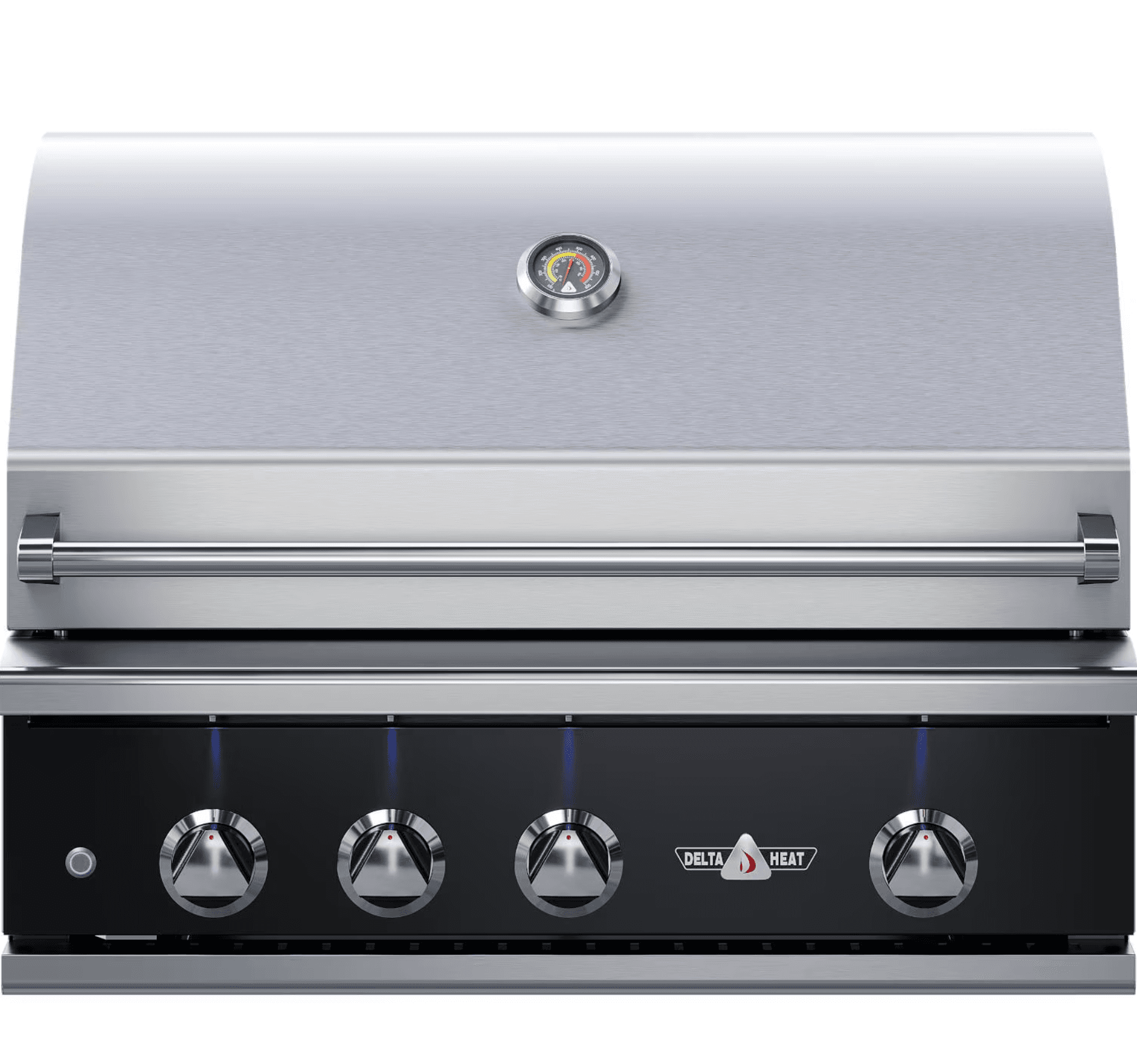 Delta Heat 32-Inch 3-Burner Built-In Propane Grill w/ Rotisserie - Black Control Panel - DHBQ32R-KL