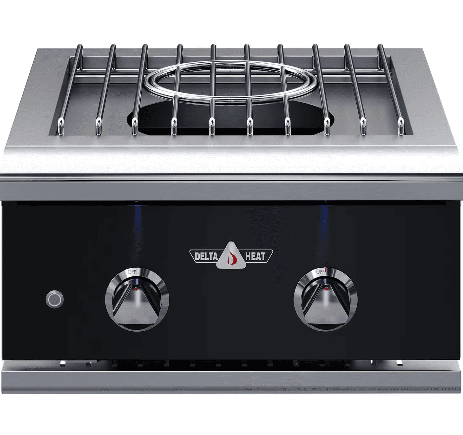 Delta Heat 22-Inch Built-In Propane Power Burner - Black Control Panel - DHPW22-KL