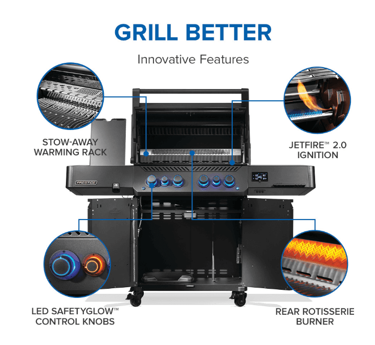 Napoleon Phantom Prestige® 500 Connected RSIB with Infrared Side and Rear Burner 4 Main Burners NG- P500VXRSIBNK-PHM - image 4