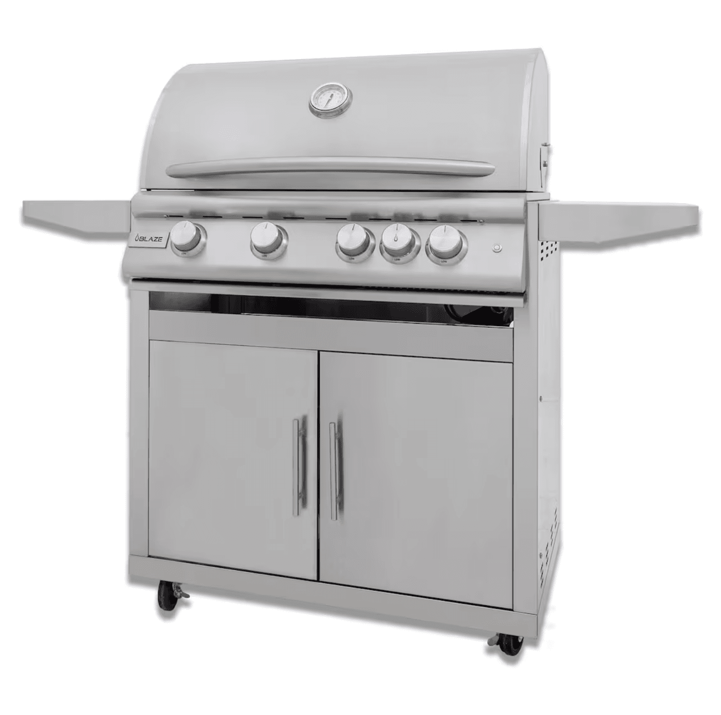 Blaze LTE+ Marine Grade 32-in 4-Burner Propane Gas Grill w/ Lift-Assist Hood & Rear Infrared Burner - BLZ-4LTE3MG-LP + BLZ-4-CART-SC