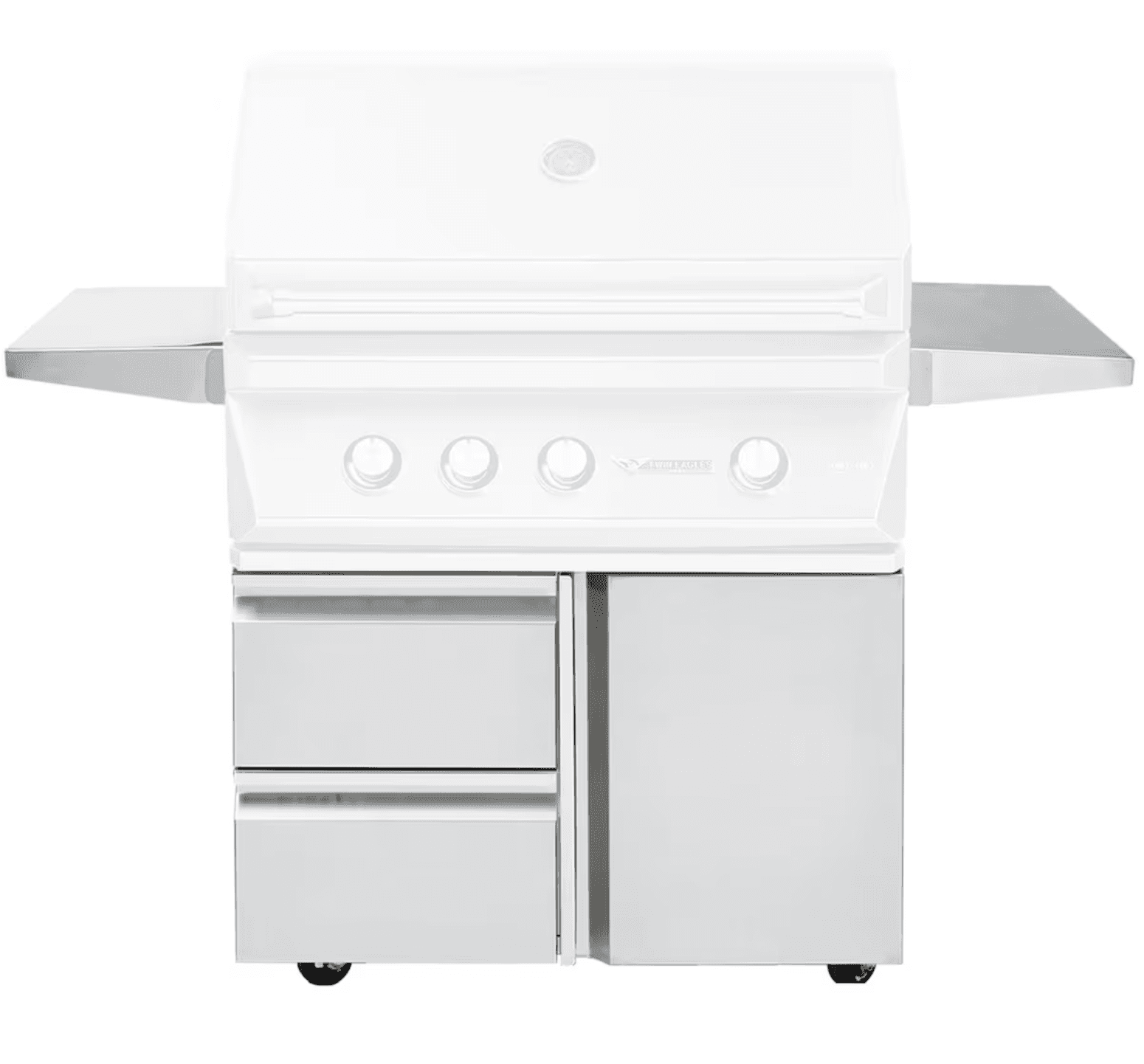 Twin Eagles 36" Grill Base, w/ Storage Drawers, Single Door - TEGB36SD-B