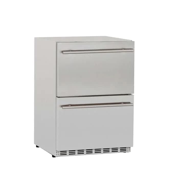 TrueFlame 24" 5.3C Deluxe Outdoor Rated 2-Drawer Fridge- AMD-RFR-24D-R-A - image 2