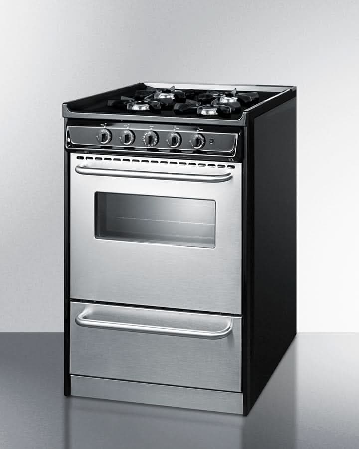 Summit 24 Wide Gas Range, Open Burners - TNM6107BRW - image 3