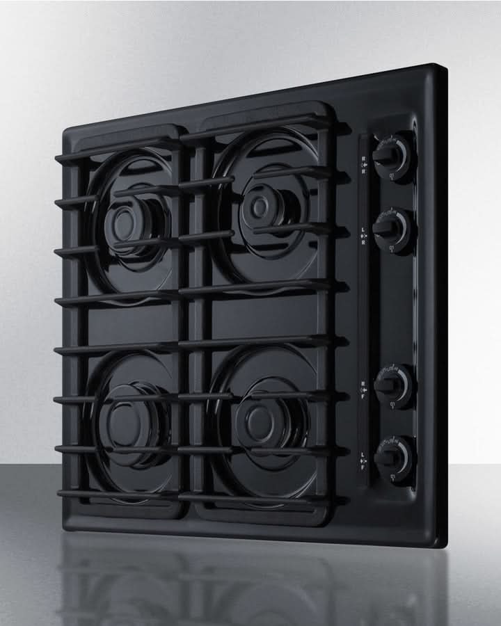 Summit 24 Wide 4 Burner Gas Cooktop Black - TTL033S - image 4