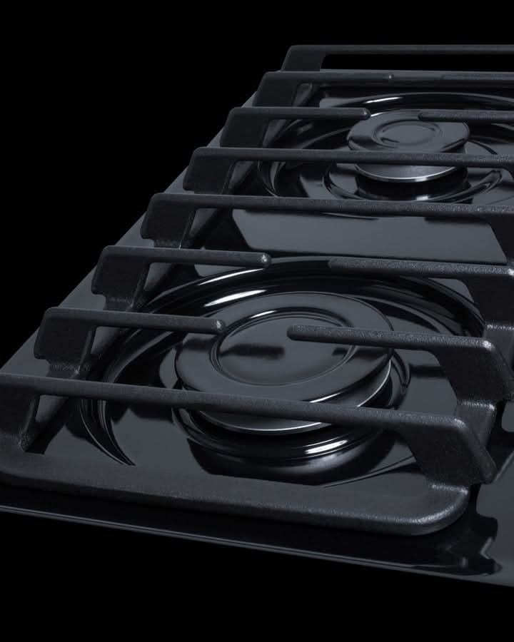 Summit 24 Wide 4 Burner Gas Cooktop Black - TTL033S - image 2