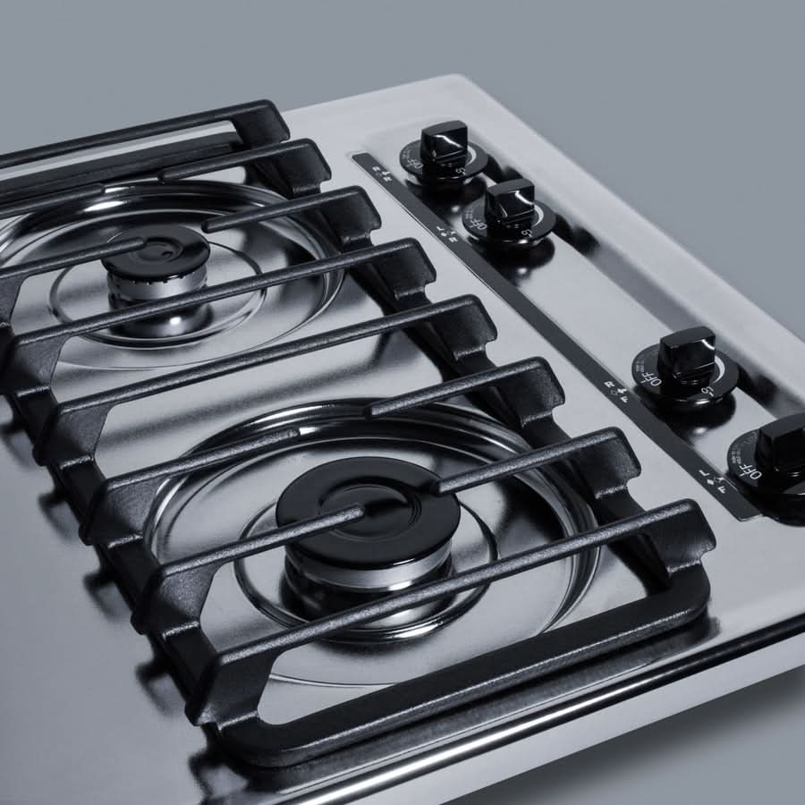 Summit 30 Wide 4 Burner Gas Cooktop Stainless Steel - ZTL053S