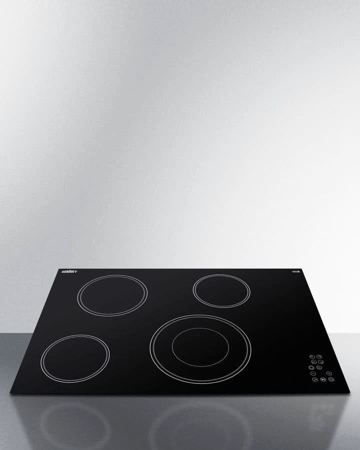 Summit - 30 Wide 208-240V 4-Burner Radiant Cooktop - CR4B30T11B - image 2