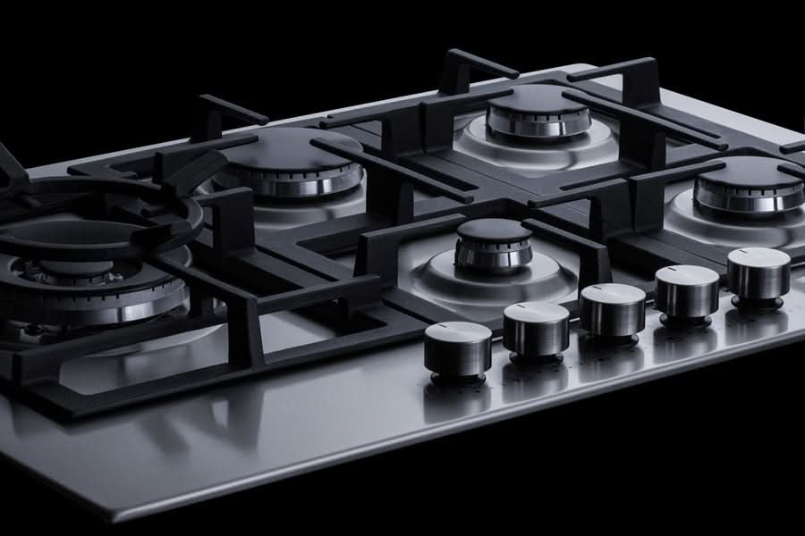 Summit - 30 Wide 5-Burner Propane Gas Cooktop In Stainless Steel - GCJ5SSLP - image 3