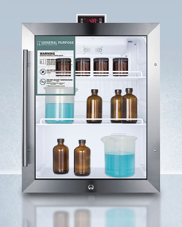 Summit Commercial - 19 Inch Freestanding Compact Refrigerator - SCR314LDTGP - image 2