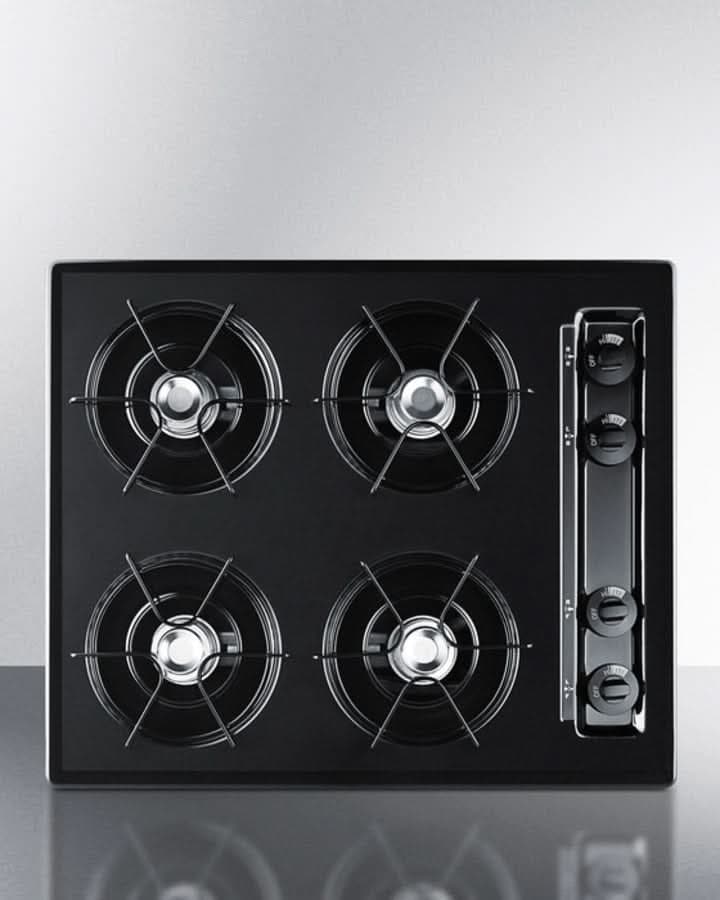 Summit - 24 Wide 4-Burner Gas Cooktop - TNL033