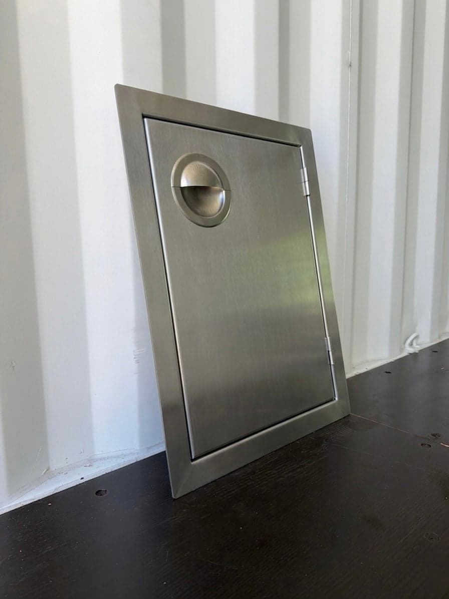 PCM 14" x 20" Stainless Steel Vertical Single Access Door - Open Box - PCM-200-14X20V-OB - image 3