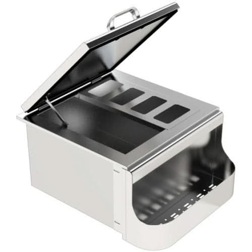 Eloquence 260 Series 18 Inch Slide In Ice Bin Cooler With Speed Rail & Condiment Holder - Eloquence-260-18SI