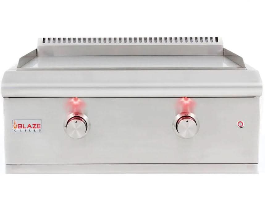 Blaze Premium LTE 30-Inch Built-In Liquid Propane Gas Griddle With Lights - BLZ-GRIDDLE-LTE-LP
