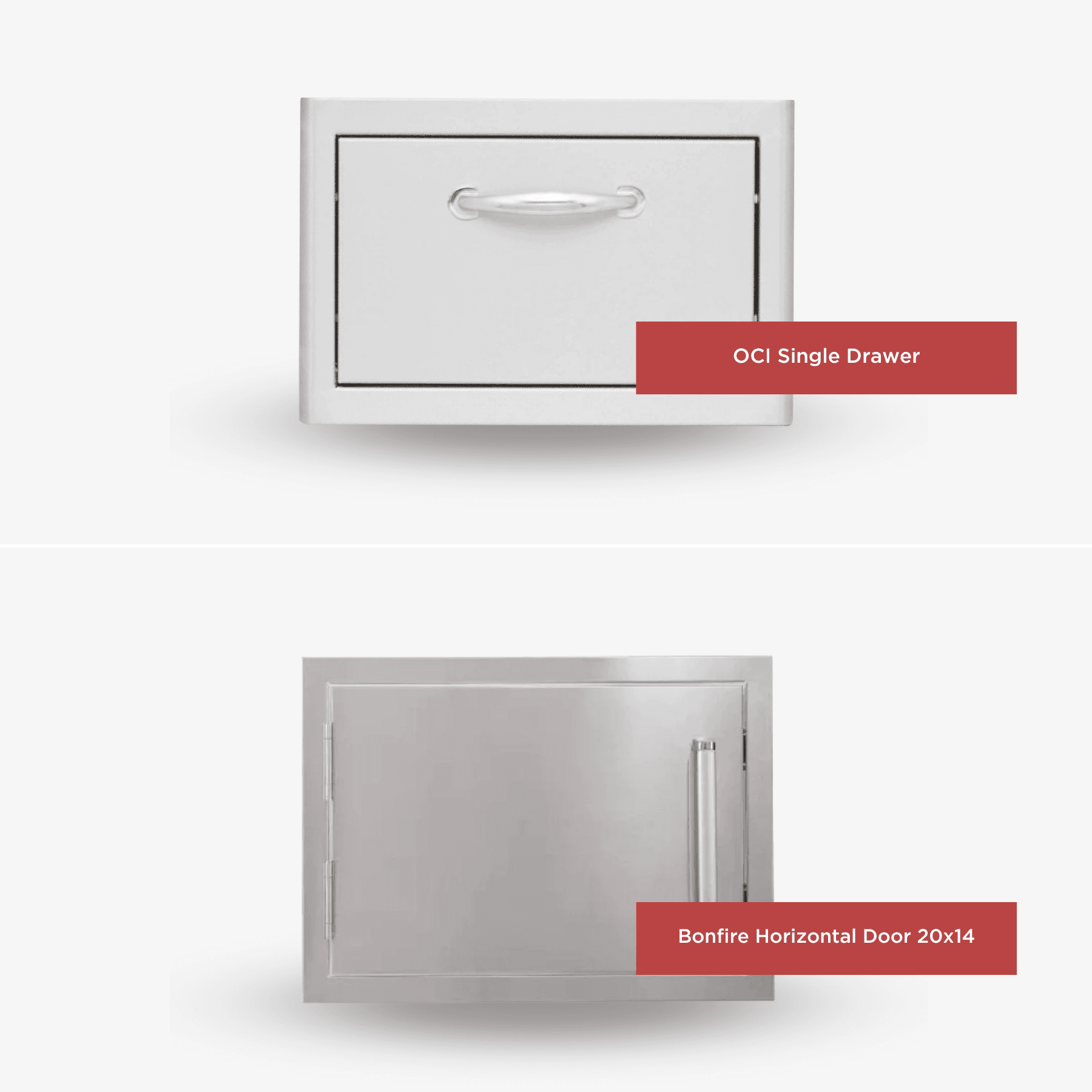 Whistler Basic Package with Stainless Steel Access Door and Single Drawer